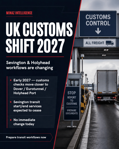 Sevington and Holyhead Customs Changes: What UK–EU Freight Teams Need to Prepare for in 2027